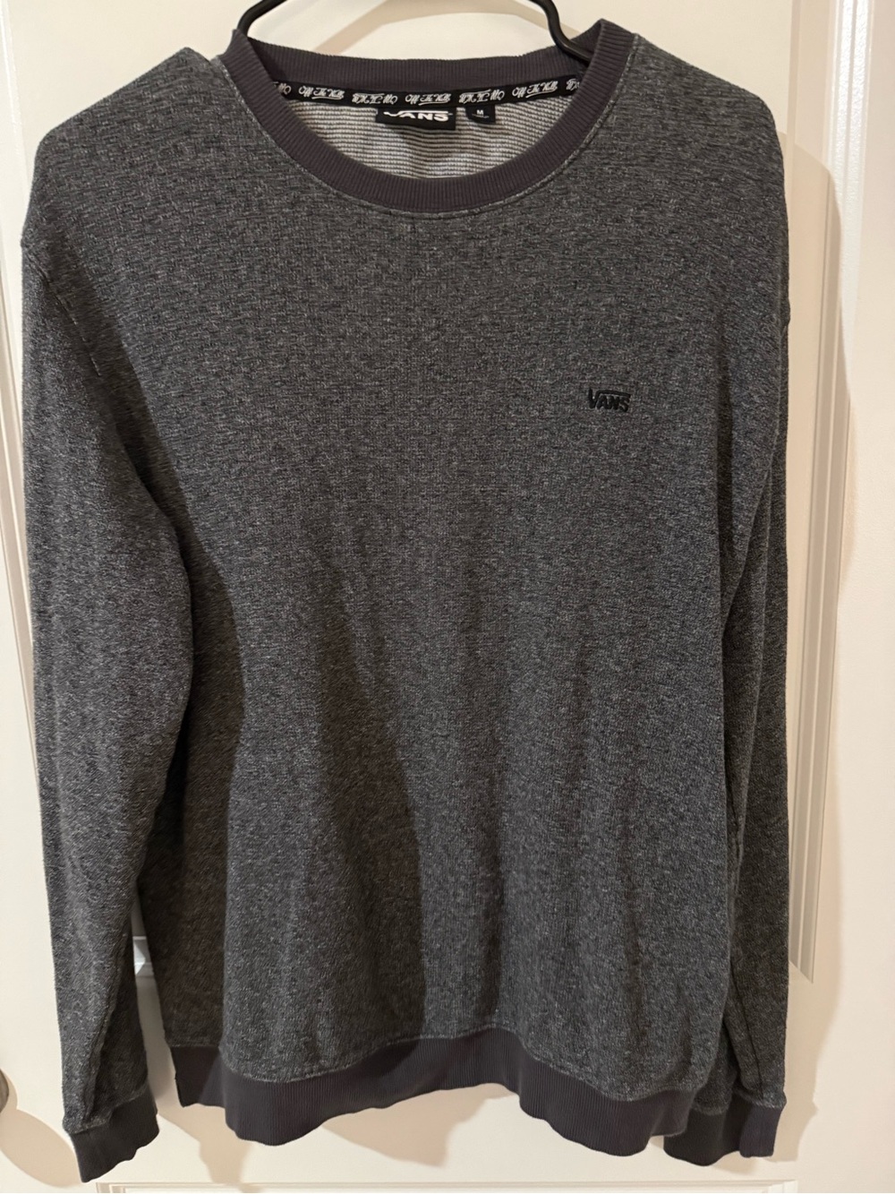 Vans Men's Dark Heather Gray Crewneck Sweatshirt